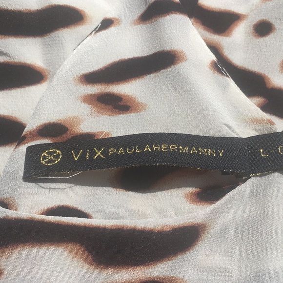 ViX Paula Hermanny Animal Print ResortWear Dress - Picture 3 of 4